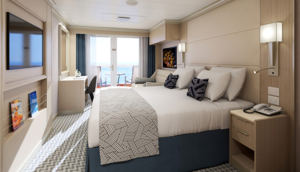 荷美艙房較同級遊輪寬敞