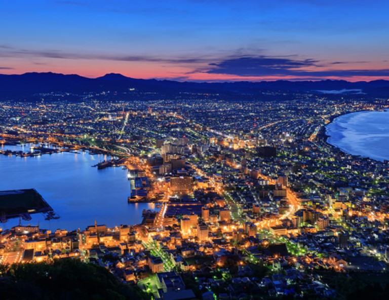【北海道幸福選】米其林函館夜景．萌企鵝漫步．小樽運河遊船．洞爺湖花火船5天