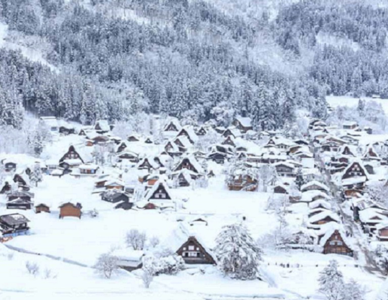 【雪舞星北陸】新穗高纜車．名花彩燈祭．雪見庄川峽遊船．童話合掌村．兼六園 5天