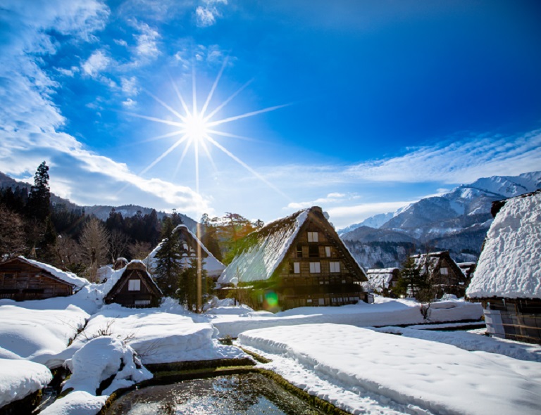 【冬遊北陸】名花彩燈祭．新穗高纜車．童話合掌村．牧歌之里戲雪趣．兼六園 5/6天