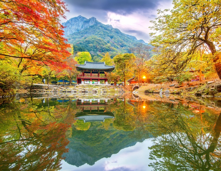 【韓國秋賞楓】內藏山、曲橋川、德壽宮+石牆路銀杏、韓服遊韓屋、極光道5天