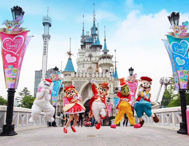 【搭長榮｜輕鬆遊首爾】義王環湖鐵路自行車.樂天世界.復古電動車.迎仕柏度假村+LED海洋極光道5日