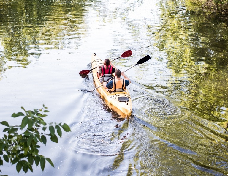 【玩體驗】樂活獨木舟教學+古都運河體驗 1 小時